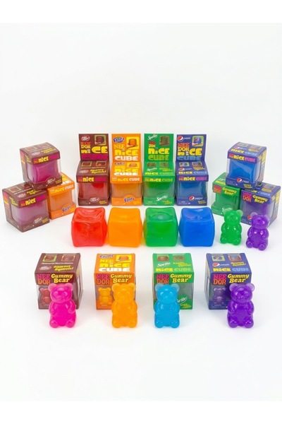 Golden Rainbow Needoh Gummy Bear & Needoh Nice Cube 2li paket