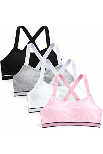 Generic Sports Bra for Girls, Training Bras Sports Underwear with Removable B...