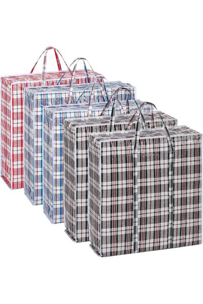 Generic Extra large Storage Bags, 5 Packs 78 x 55 x 14 CM Reusable Laundry Ba...