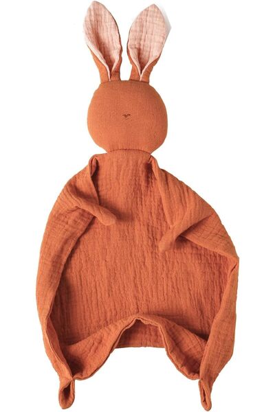 Generic Bunny Lovey Blanket for Boys and Girls, Cotton Muslin Security Blanke...