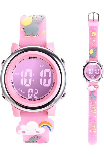 Generic Kids Digital Watches Toddler 3D Cute Cartoon Wrist Watch 7 Color Lumi...