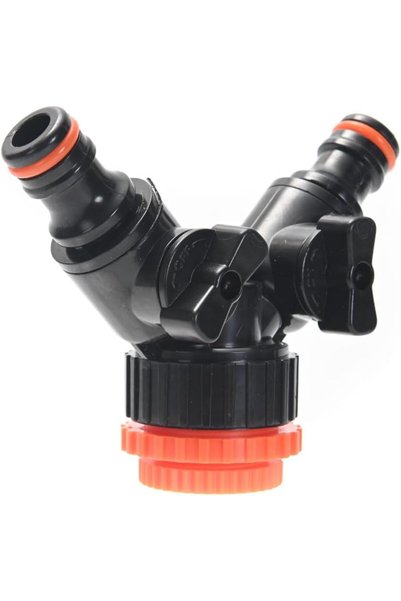Lawazim 2-Way Garden Hose Splitter - 1/2-3/4inch - Dual Outlet Y-Shaped Water...