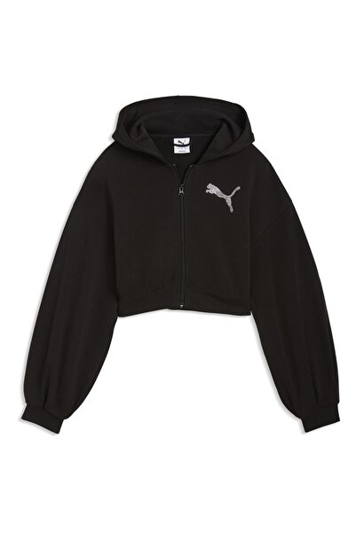 Puma Βασικά Είδη Γραφικά Φούτερ με Κουκούλα και Κρύσταλλα L