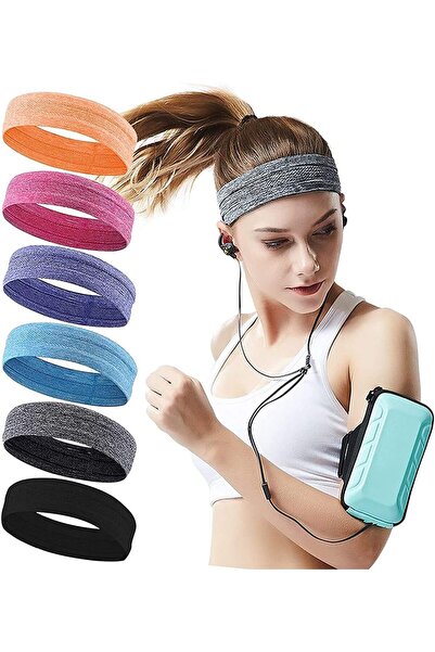 Generic Moisture Sweat Sports Workout Headbands Wicking Hairband Non Slip Ath...