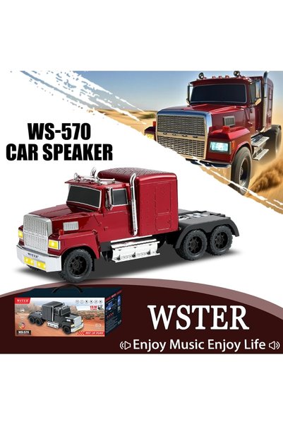ErginGroup Ws-570 Tır Tasarımlı Kamyon Araba Şarjlı Bluetooth Hoparlör Ses Sp...