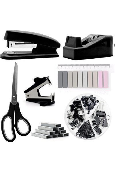 Generic Black Desk Accessories, Black Office Supplies, Stapler and Tape Dispe...