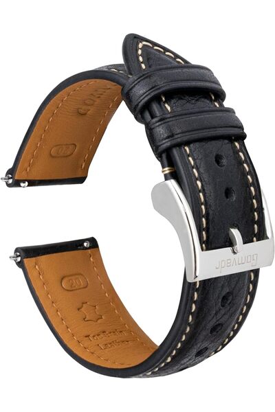 Generic Quick Release Italian Leather Watch Band - Tuscany Vegetable-Tanned T...