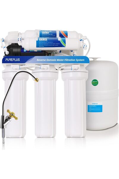 Generic 6 Stage Reverse Osmosis Filtration System, with 75GPD Stable Flow, NS...
