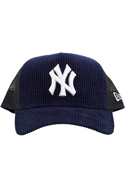 Generic قبعة MLB Cord Trucker قابلة للتعديل من NY Yankees باللون الأزرق الداك...