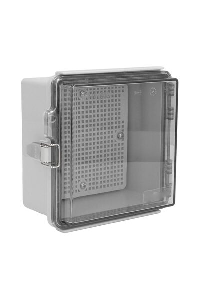 Generic Electrical Junction Box, ABS Plastic Transparent Hinged Cover Project...