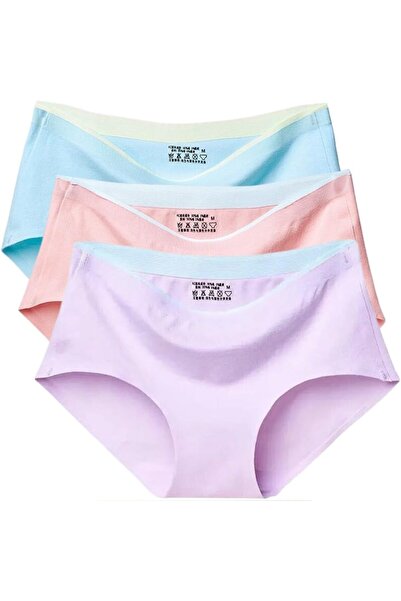Generic Women's Cotton Briefs Underwear - Classic Cut Mid Rise Seamless Panti...