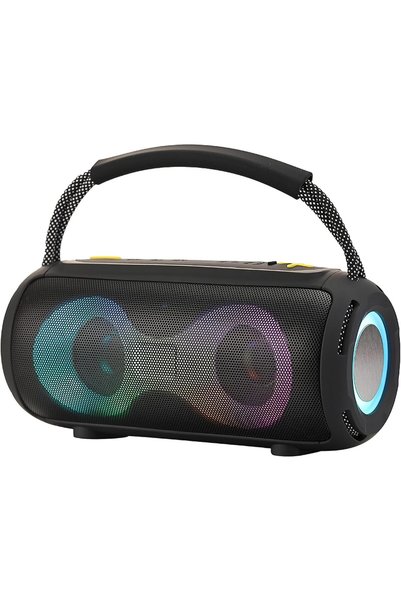 Lawazim Waterproof Bluetooth Double Speaker - 5W Black Color With LED Light -...