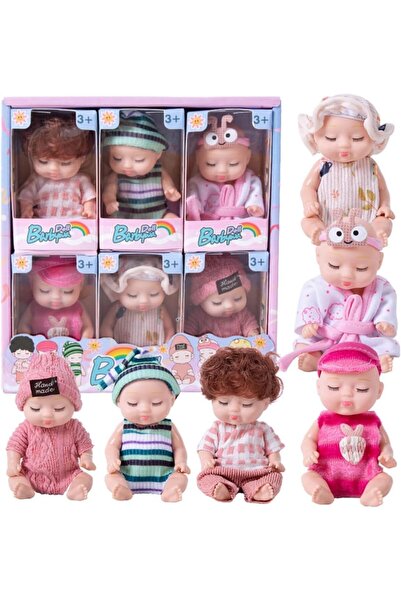 Generic 6Pcs Mini Baby Dolls, 4 Inch Cute Realistic Baby Dolls, Mini Reborn C...