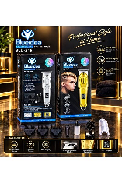GENERAL Blueidea Professional Cordless Hair Trimmer BLD-319 – USB Rechargeabl...