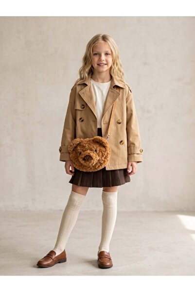 Zekids Children's Plush Teddy Bear Figured Shoulder Bag
