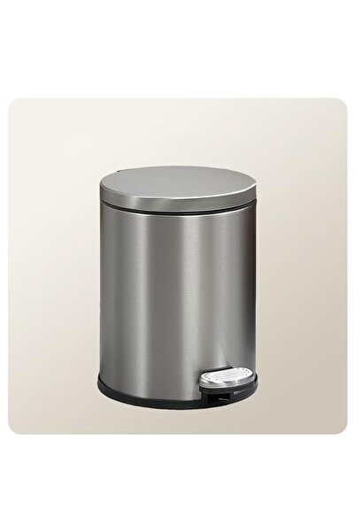 Generic Trash Can Stainless Steel With Soft-Close Foot Pedal, Garbage Can Bru...