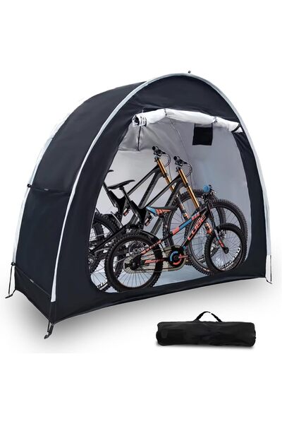 Generic Portable Bike Tent outdoor with bag. Storage Shed – Waterproof Fabric...
