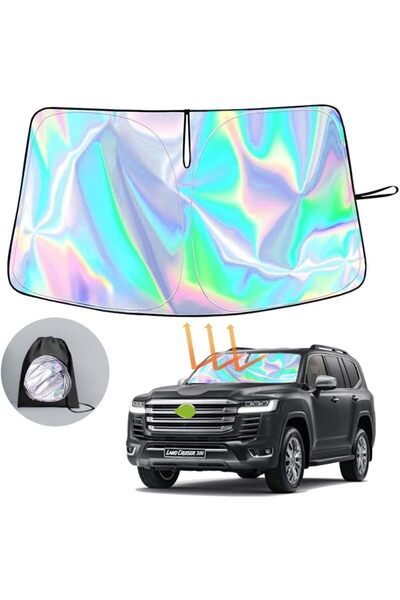 Generic New 2024 Car Windshield Laser Sunshade For Toy-ota Land Cruiser LC300...