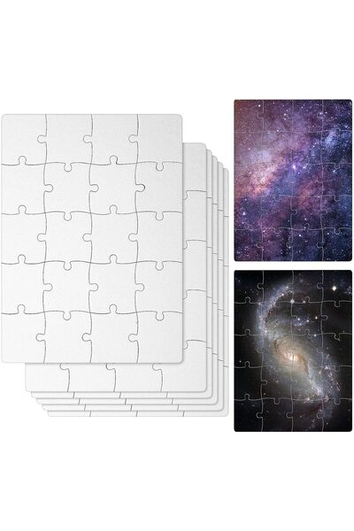 Generic 6 مجموعات من الألغاز البيضاء الفارغة للطباعة بالتسامي، ألغاز بيضاء فا...