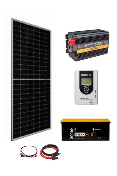 Entech Enerji Bağ, Bahçe, Karavan için Lityum Akülü Hazır Paket Polar Güneş Enerji Sistemi( Paket 5)