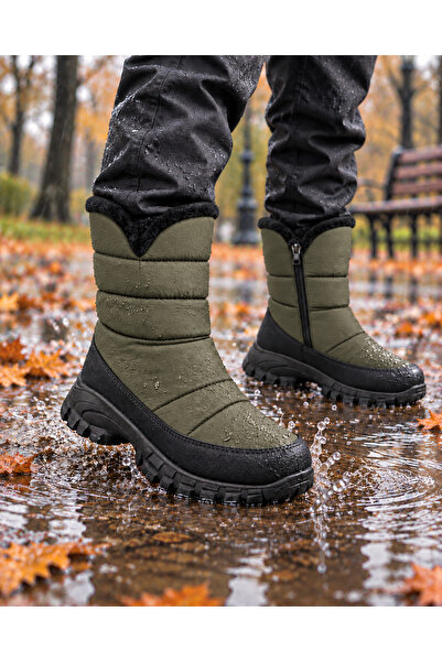 Trendline Girls' and Boys' Wool-Lined Zippered Snow and Rain Boots