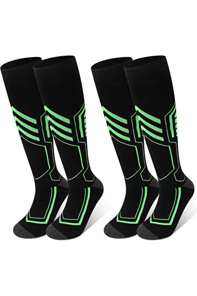 Generic 2 Pairs Ski Socks for Women Men - Warm, Heat Pilling Free, Non-Slip, ...