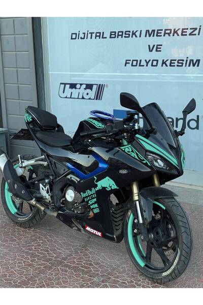 Banxtre RKS SRK 125 Racing Motosiklet için Komple Sticker Seti (Fotoğraftaki ...