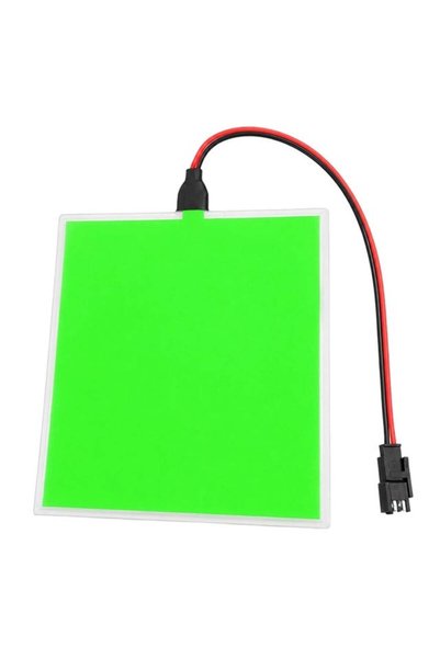 Powermaster PM-37726 100x100mm Elektrominesans (EL) 3V Led Panel Yeşil Aydınl...