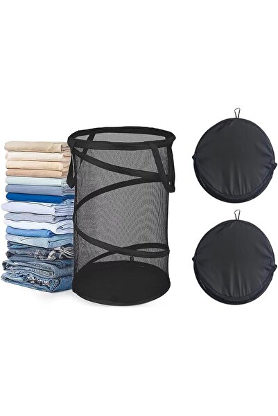 Generic Pop Up Laundry Hamper,Collapsible Storage Basket for Clothes,Breathab...