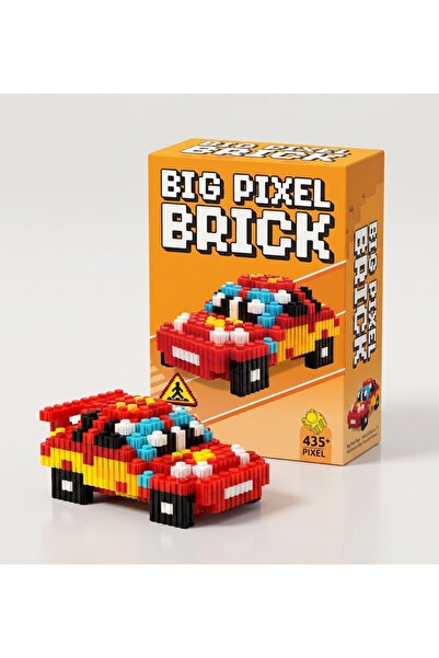 Brother Toys Big Pixel Brick Cars Lightning Mcqueen 435 Pixel 3D Puzzle Brick...