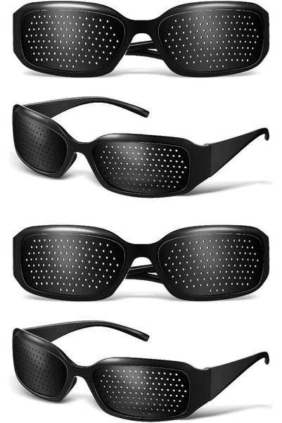 Generic 4 Pcs Pinhole Glasses For Eye Training, Unisex Eyesight Strengthening...
