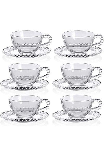 Generic JT Glass Set of 12PCS Includes 6pcs Coffee Cup Strong Tea Mug 7.3 OZ ...