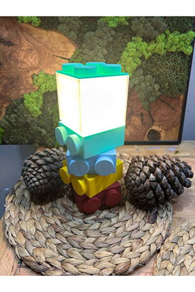 Lego Tasarımlı 3D Lamba