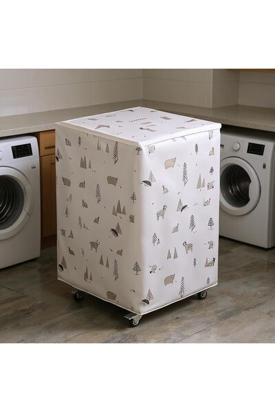 Generic Waterproof Washing Machine Cover with Adorable Forest Animal Print | ...