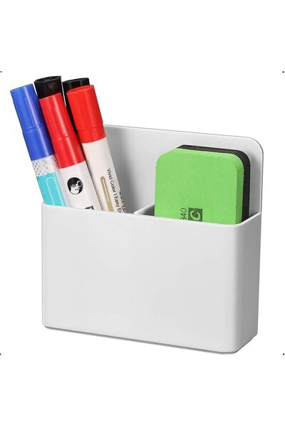 Generic Magnetic Dry Erase Marker Holder, Pen and Eraser Holder for Whiteboar...