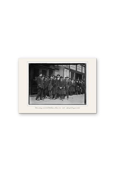 OEM Poster Cardboard 250g A4, Men in line at the Metropolitan Opera 1914, His...