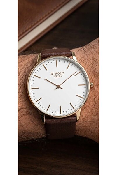 JG. Polo Club Jpc.B02121 Classic Brown Leather Cord Men's Wristwatch