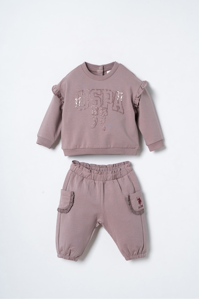U.S. Polo Assn. Set de trening pentru bebeluși, format din bluză și pantaloni