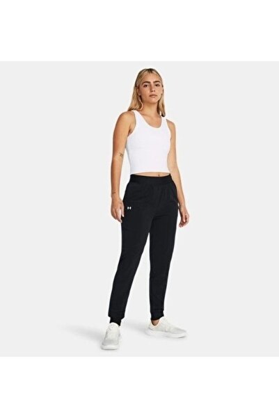 Under Armour Rival Hi Rise Women's Sweatpants 1382727-001 Black