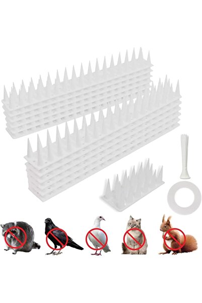 Generic 12 Pack Bird Spikes, Plastic Fence Spikes for Small Birds Pigeon Squi...