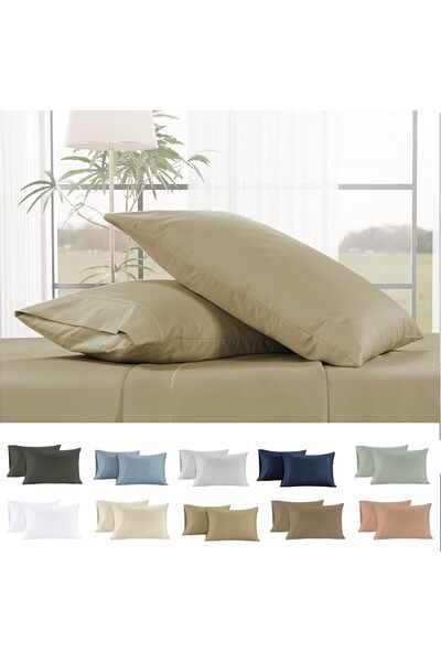 Generic Cloud Scape Linen 100% Egyptian Cotton Standard Size Pillow Cases 50x...