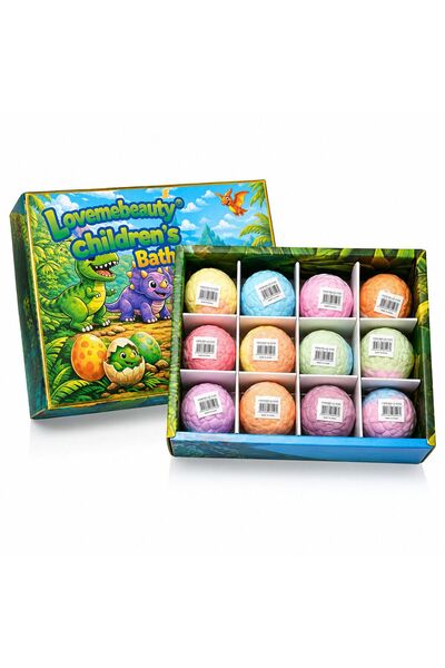 LOVEME BEAUTY كرة استحمام فوارة للأطفال بالديناصور مع لعبة مفاجأة – Dinosaur ...