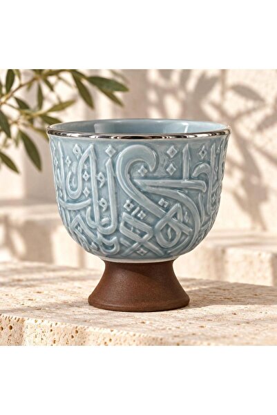 laverahome Arabic Coffee Cup Set 12Pcs Set Embossed Design |