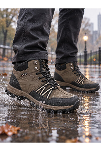 XStep Men's Non-Slip Sole Outdoor Boots