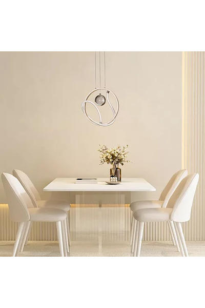 Generic Brand إنارة سقف معلقة مودرن ذهبي 85 واط LED 3 ألوان إضاءة HA/E6532/2F...