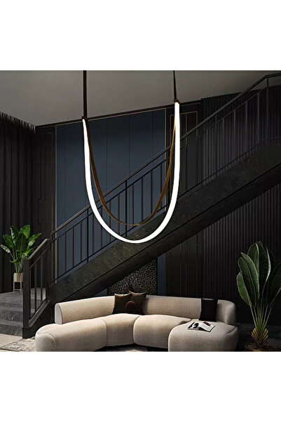 Generic Brand إنارة سقف معلقة مودرن أسود 75 واط LED إضاءة صفراء HA/D5988/4M/B...