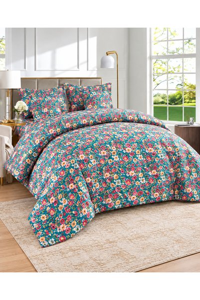 SOFT 6-Piece & Comfortable Bed Set with Comforter, Bedsheet, Pillow Covers & Cushion Covers – 220×240 cm