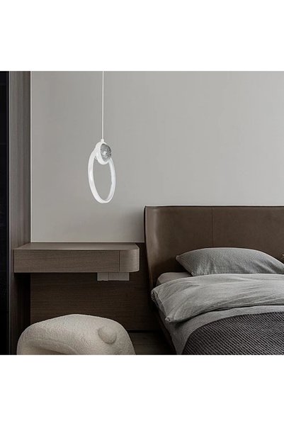 Generic Brand إنارة سقف معلقة مودرن أبيض 20 واط LED 3 ألوان إضاءة HA/D6132/1W...