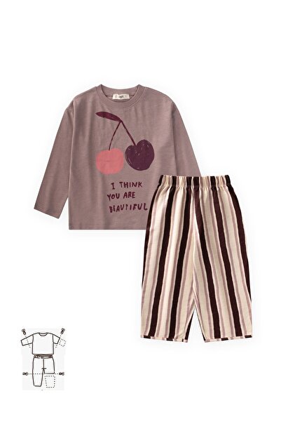 Cigit Printed Seasonal Set 2-10 Years Copper