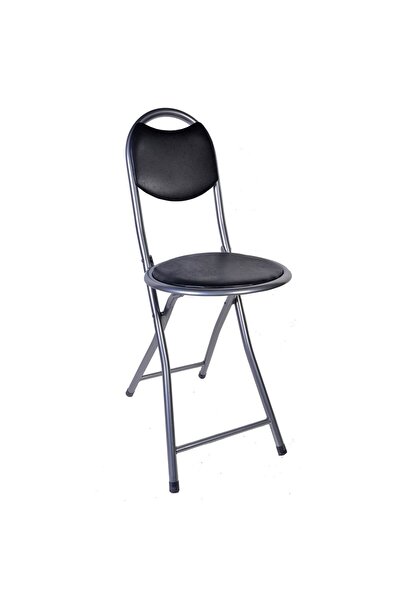 OEM Taburet Metalic Negru 30x40cm